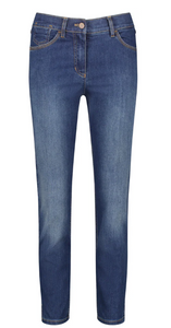 GERRY WEBER<BR>
Cropped Jeans<BR>
Blue<BR>