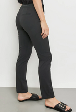 Load image into Gallery viewer, GERRY WEBER&lt;BR&gt;
Straight Fit Trousers&lt;BR&gt;
Black/Navy&lt;BR&gt;
