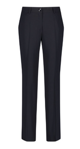 GERRY WEBER<BR>
Simple Trousers with Pressed Creases<BR>
Black/Navy<BR>