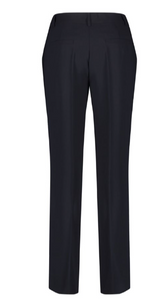 GERRY WEBER<BR>
Simple Trousers with Pressed Creases<BR>
Black/Navy<BR>