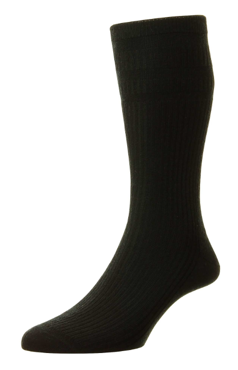HJ SOCK GROUP<BR>
Soft Top Cotton Rich Socks<BR>
Black/Chestnut/Navy/Olympians<BR>