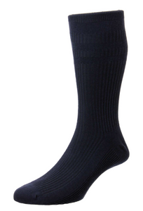 HJ SOCK GROUP<BR>
Soft Top Cotton Rich Socks<BR>
Black/Chestnut/Navy/Olympians<BR>