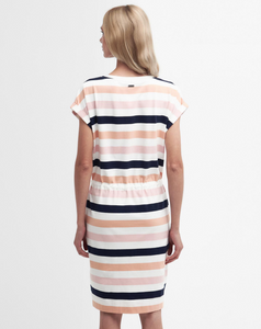 BARBOUR<BR>
Marlo Stripe Dress<BR>
Peach<BR>