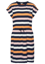 Load image into Gallery viewer, BARBOUR&lt;BR&gt;
Marlo Stripe Dress&lt;BR&gt;
Peach&lt;BR&gt;
