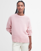 Load image into Gallery viewer, BARBOUR&lt;BR&gt;
Clifton Crew Neck Knitted Jumper&lt;BR&gt;
Shell Pink&lt;BR&gt;
