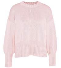 Load image into Gallery viewer, BARBOUR&lt;BR&gt;
Clifton Crew Neck Knitted Jumper&lt;BR&gt;
Shell Pink&lt;BR&gt;
