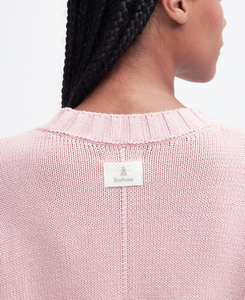 BARBOUR<BR>
Clifton Crew Neck Knitted Jumper<BR>
Shell Pink<BR>