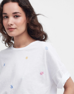 BARBOUR<BR>
Sandfield Floral T-Shirt<BR>
White<BR>