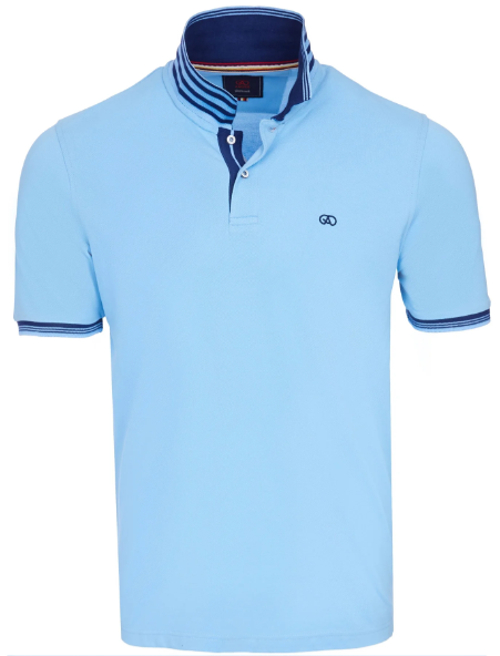 ANDRE<BR>
Blarney Polo<BR>
Blue/Navy/Pink<BR>