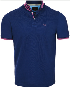 ANDRE<BR>
Blarney Polo<BR>
Blue/Navy/Pink<BR>