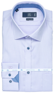 ANDRE<BR>
Cambridge Shirt<BR>
White/Blue/Lilac<BR>