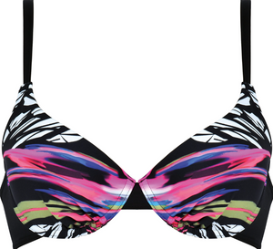 NATURANA<BR>
Mystery Padded Bikini<BR>
Black Multi<BR>
