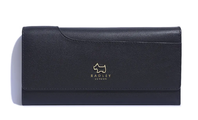 RADLEY LONDON<BR>
Large Flapover Matinee Wallet<BR>
Black<BR>