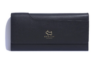 RADLEY LONDON<BR>
Large Flapover Matinee Wallet<BR>
Black<BR>