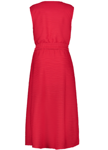 TAIFUN<BR>
Sleeveless Textured Dress<BR>
Red<BR>