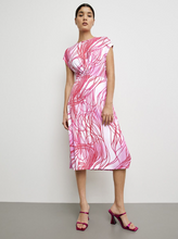 Load image into Gallery viewer, TAIFUN&lt;BR&gt;
Shirt Dress with Long Side&lt;BR&gt;
Red/Pink&lt;BR&gt;
