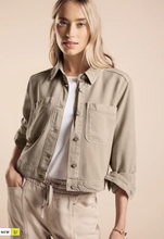 Load image into Gallery viewer, STREET ONE&lt;BR&gt;
Denim Jacket&lt;BR&gt;
Beige&lt;BR&gt;
