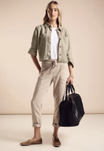 Load image into Gallery viewer, STREET ONE&lt;BR&gt;
Denim Jacket&lt;BR&gt;
Beige&lt;BR&gt;
