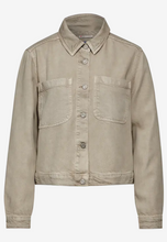 Load image into Gallery viewer, STREET ONE&lt;BR&gt;
Denim Jacket&lt;BR&gt;
Beige&lt;BR&gt;
