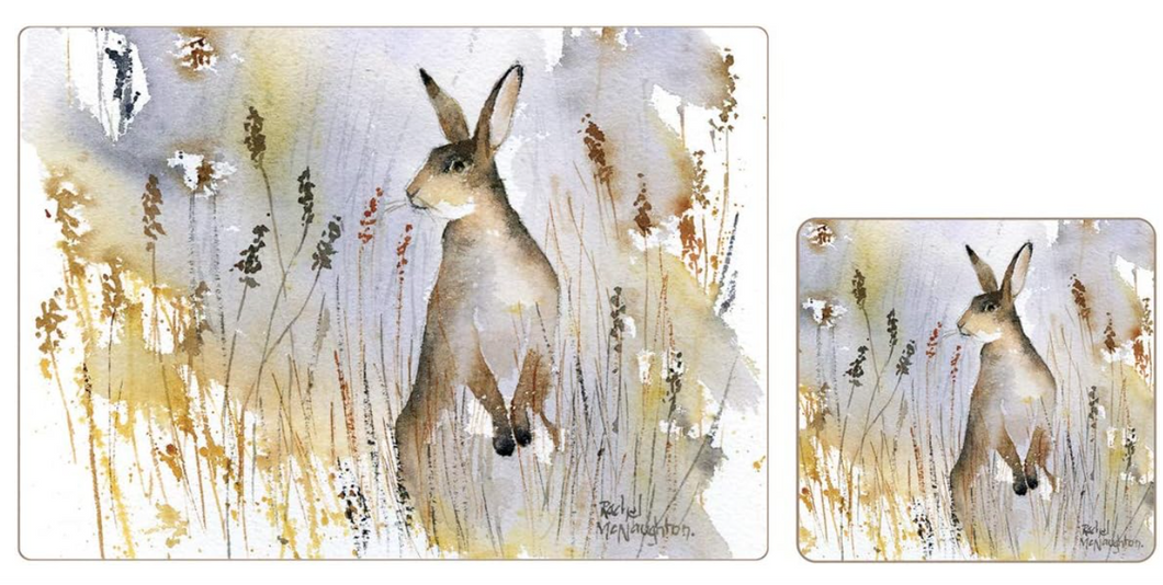 TRADESTOCK HOME<BR>
IStyle 4X Hare Placemats/Coasters<BR>