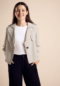 STREET ONE<BR>
Trench Jacket<BR>
Sand<BR>