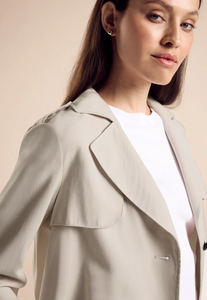 STREET ONE<BR>
Trench Jacket<BR>
Sand<BR>