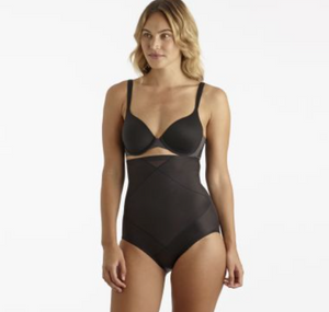 MIRACLE SUIT <BR>
Instant Tummy Tuck, High waist Brief <BR>
Nude, Black <BR>