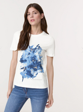 Load image into Gallery viewer, GERRY WEBER&lt;BR&gt;
Print Top&lt;BR&gt;
Blue/White&lt;BR&gt;
