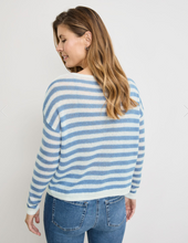 Load image into Gallery viewer, GERRY WEBER&lt;BR&gt;
Knit Jumper&lt;BR&gt;
Blue/White&lt;BR&gt;
