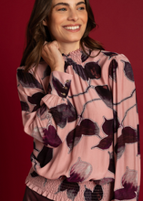 Load image into Gallery viewer, MORE AND MORE&lt;BR&gt;
Blouse with Autumn Leafy Print&lt;BR&gt;
Print&lt;BR&gt;
