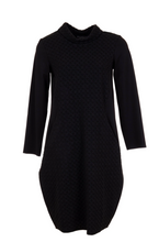 Load image into Gallery viewer, PERUZZI&lt;BR&gt;
Jacquard Dress&lt;BR&gt;
Black&lt;BR&gt;
