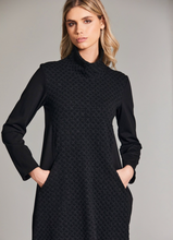 Load image into Gallery viewer, PERUZZI&lt;BR&gt;
Jacquard Dress&lt;BR&gt;
Black&lt;BR&gt;
