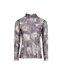 Load image into Gallery viewer, PERUZZI&lt;BR&gt;
Tulle Mesh Print Top&lt;BR&gt;
Black/Sand&lt;BR&gt;
