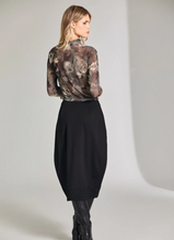 Load image into Gallery viewer, PERUZZI&lt;BR&gt;
Tulle Mesh Print Top&lt;BR&gt;
Black/Sand&lt;BR&gt;

