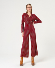 Load image into Gallery viewer, SURKANA&lt;BR&gt;
Crossover Jumpsuit&lt;BR&gt;
Red&lt;BR&gt;
