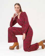Load image into Gallery viewer, SURKANA&lt;BR&gt;
Crossover Jumpsuit&lt;BR&gt;
Red&lt;BR&gt;
