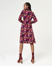 Load image into Gallery viewer, SURKANA&lt;BR&gt;
Flared Shirt Dress&lt;BR&gt;
Purple&lt;BR&gt;
