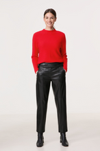 Load image into Gallery viewer, GERRY WEBER&lt;BR&gt;
Pleather Trousers&lt;BR&gt;
Black&lt;BR&gt;
