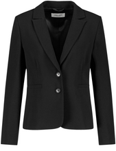 Load image into Gallery viewer, GERRY WEBER&lt;BR&gt;
Classic Blazer with Lapel Collar&lt;BR&gt;
Black&lt;BR&gt;
