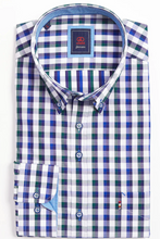 Load image into Gallery viewer, ANDRE&lt;BR&gt;
Pisa Long -Sleeve Shirt&lt;BR&gt;
Burgundy, Forest&lt;BR&gt;
