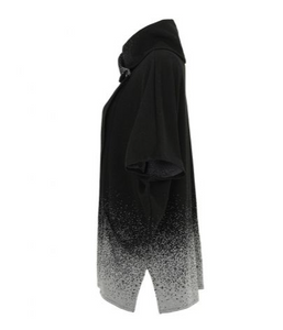 DOLCEZZA EVER SASSY<BR>
Knit Tunic Cardigan<BR>
Black<BR>