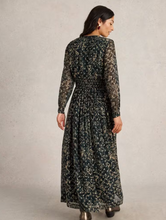 Load image into Gallery viewer, WHITE STUFF&lt;BR&gt;
Edie Spot Maxi Dress&lt;BR&gt;
Black&lt;BR&gt;
