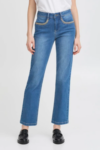 FRANSA<BR>
Fridae Pam Jeans<BR>
Blue<BR>