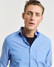 Load image into Gallery viewer, GANT&lt;BR&gt;
Regular Fit Classic Striped Poplin Shirt&lt;BR&gt;
451&lt;BR&gt;
