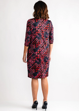 Load image into Gallery viewer, AVALON&lt;BR&gt;
Pia Dress with Snood&lt;BR&gt;
Red&lt;BR&gt;
