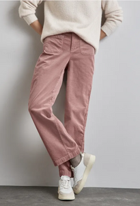 STREET ONE<BR>
Cord Trousers<BR>
Pink<BR>