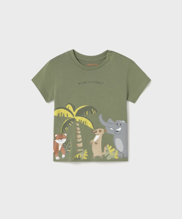 MAYORAL<BR>
Boy T- Shirt<BR>
Sage<BR>