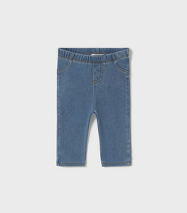 MAYORAL<BR>
Girl Leggings Bleach<BR>
Denim<BR>