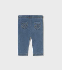 MAYORAL<BR>
Girl Leggings Bleach<BR>
Denim<BR>