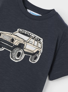 MAYORAL<BR>
Boy Off-Road Graphic T-shirt<BR>
Asphalt<BR>